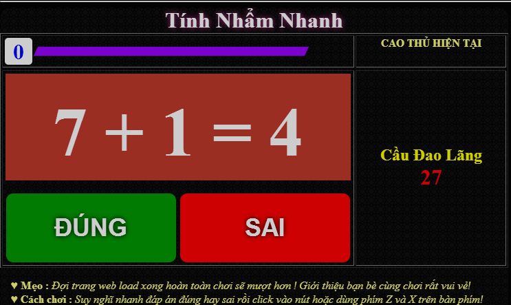 ﻿Tính Nhẩm Nhanh